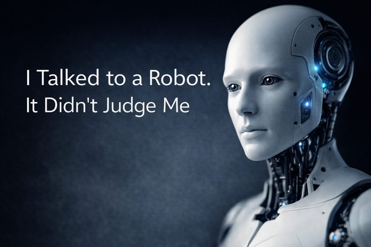 I Talked to a Robot. It Didn't Judge Me