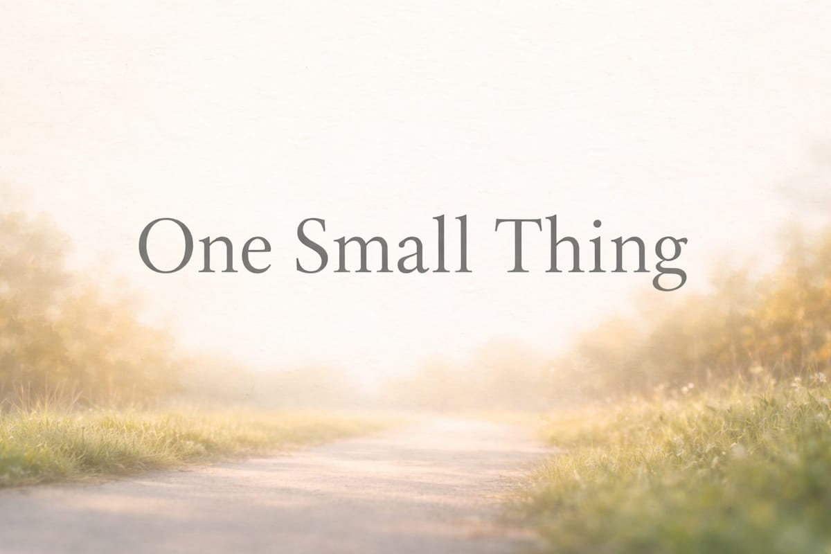 One Small Thing