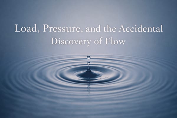Load, Pressure, and the Accidental Discovery of Flow